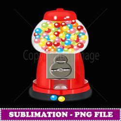 gumball machine t candy vending sweets graphic - professional sublimation digital download