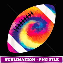 football gift for football player colorful tie dye football - sublimation-ready png file