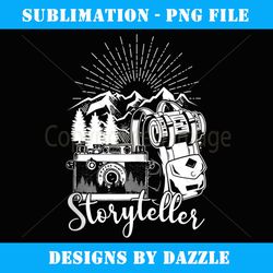 storyteller photographer nature mountains photography photo - retro png sublimation digital download