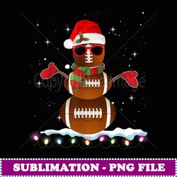 christmas football ball snowman santa hat funny sport xmas - artistic sublimation digital file