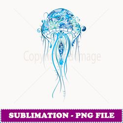 jellyfish t graphic ocean aquarium beach vacation - png transparent sublimation design