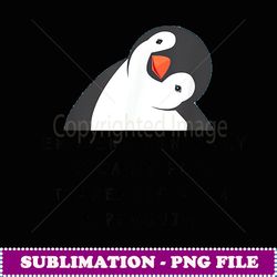 funny penguins woman man children gift - elegant sublimation png download