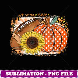 football pumpkin sunflower football lover fall thanksgiving - exclusive png sublimation download