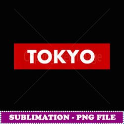 tokyo red box tshirt - elegant sublimation png download