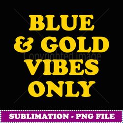 blue and gold game day group for high school football - modern sublimation png file
