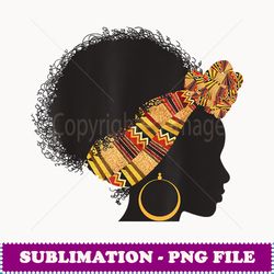 funny kente cloth head wrap gift for african american women - special edition sublimation png file