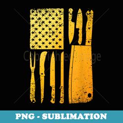 funny chef knife american flag design patriot - trendy sublimation digital download