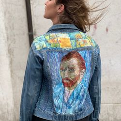 One Of A Kind Van Gogh Denim Jacket