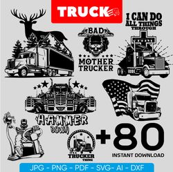 Trucking Truck Driver svg, Tractor Trailer Delivery Shipping Cargo svg, Cut files for cricut shirt design, Cut Files