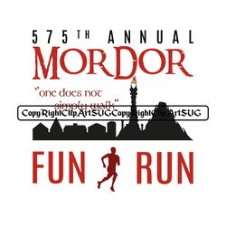Mordor Fun Run Hoodie Digital Art, Mount Mordor T-shirt Artwork, Women's Sports Design I Mordor Art