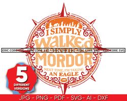 The Lord of the Rings Walked into Mordor Svg Bundle, Lord of the Rings Vector Art I Mordor Art