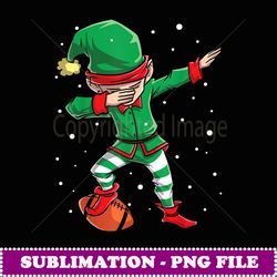 dabbing elf football player boys men christmas elves dab - modern sublimation png file