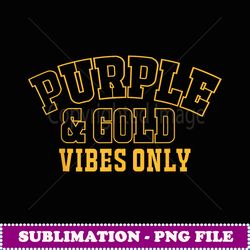high school football purple & gold game day - trendy sublimation digital download
