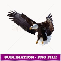 lovely american bald eagle in flight photo portrait - elegant sublimation png download