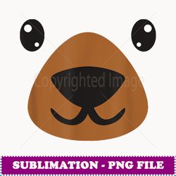 cute bear face awesome halloween costume gift - instant sublimation digital download