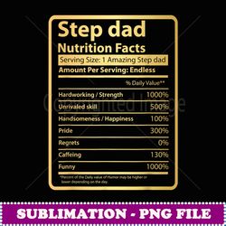 Step Dad Nutrition Facts Father's Day Gift For Step Dad -