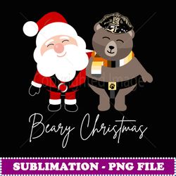 beary christmas gift men's santa gay bear xmas gay bear - png transparent sublimation design