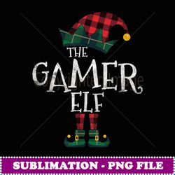 the gamer elf matching family group gift funny christmas - premium png sublimation file