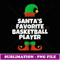 santa's favorite basketball player funny christmas hat - high-resolution png sublimation file