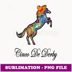 derby party cinco de mayo horse racing sombrero mexican - sublimation png file