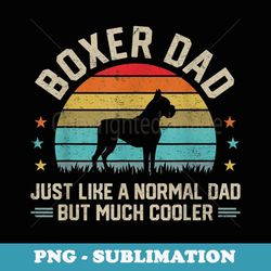 super cool boxer dad dog lover owner pet animal s - elegant sublimation png download