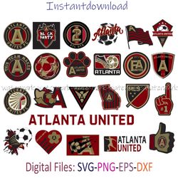 Atlanta United Logo Svg, Mls Atlanta United, Atlanta United Fc, Atlanta United Logo Png, Instantdowndload, png dxf