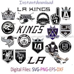 Los Angeles Kings Logo SVG, LA Kings PNG, LA Kings Hockey, Kings NHL svg, instantdownload, Bundle Los Angeles Kings svg