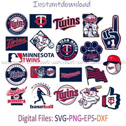 Minnesota Twins Logo SVG, Twins PNG, Minnesota Twins Logo Vector, Bundle logo svg, Instantdownload, png for shirt, eps
