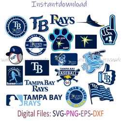 Tampa Bay Rays Logo SVG, Rays Logo PNG, Tampa Bay Rays Symbol, Instantdownload, png for shirt, Bundle tampa Bay svg, Png