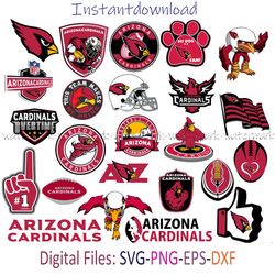 Arizona Cardinals SVG, Arizona Cardinals Logo PNG, Arizona Cardinals Transparent Logo, cricut file, Instantdownload, png