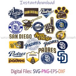 San Diego Padres bundle, San Diego Padres Logo svg, San Diego Padres png, Cricut San Diego Padres, San Diego Padres Logo
