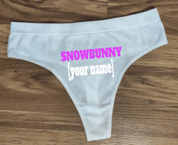 Woman's panties with your name