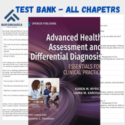 Test Bank for Advanced Health Assessment and Differential Diagnosis Essentials 1st Edition Myrick PDF | All chapters
