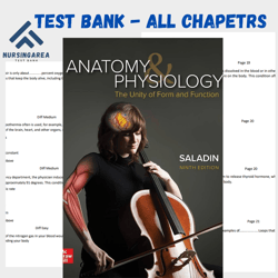 Test Bank for Anatomy & Physiology The Unity of Form and Function 9th Edition by Kenneth S. Saladin | All Chapters