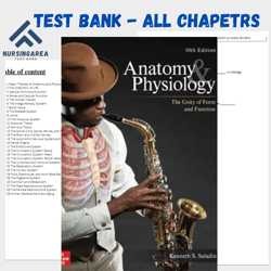 Test bank Anatomy and Physiology: The Unity of Form and Function, 10th Edition by Saladin| All Chapters