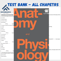 Test Bank for Anatomy and Physiology 1st Edition by Openstax | All Chapters