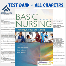 Test bank for Basic Nursing Thinking Doing and Caring 2nd Edition | All Chapters