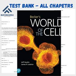 Test bank Beckers World of the Cell 10th Edition Kindle Edition by Jeff Hardin | All Chapters