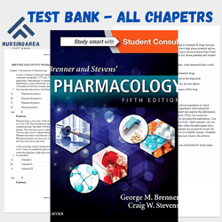 Test bank for Brenner and Stevens Pharmacology 5th Edition | All Chapters