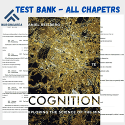 Test bank for Cognition Exploring the Science of the Mind 7th Edition | All Chapters