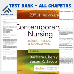 Test bank for Contemporary Nursing: Issues, Trends and Management 8th Edition | All Chapters