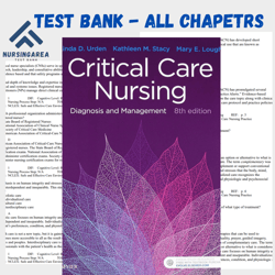 Test bank for Critical Care Nursing: Diagnosis and Management, 8th edition | All Chapters