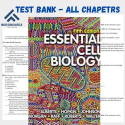 Test Bank for Essential Cell Biology 5th Edition Alberts Hopkin | All Chapters