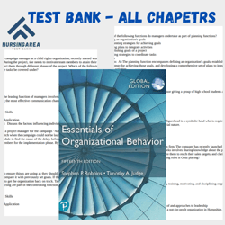 Test Bank for Essentials of Organizational Behavior, 15th Edition | All Chapters