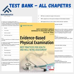 Test Bank forEvidence-Based Physical Examination Best Practices for Health and Well Being Assessment 1st | All Chapters