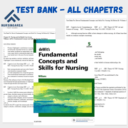 Test Bank for Fundamental Concepts and Skills for Nursing 5th Edition by Williams | All Chapters