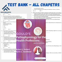 Test Bank for Goulds Pathophysiology For The Health Professions 6th Edition By Hubert| All Chapters