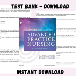 Test Bank for Hamric and Hanson's Advanced Practice Nursing 6th Edition | All Chapters