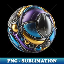 soccer ball 3d art - high-resolution png sublimation file
