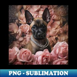 Malinois And Roses - Creative Sublimation Png Download